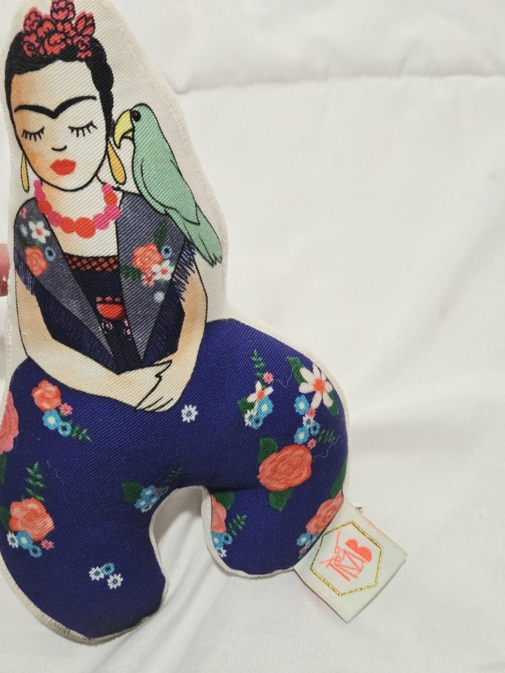 Frida Flowers Viva La Vida Baby Rattle Tambour Battan France Hochet Organic...